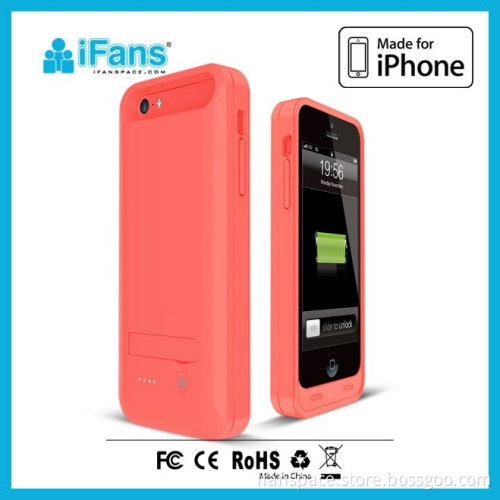 iFans portable battery case for iphone 5 charger case 2400mAh with changeable frame